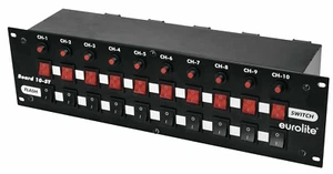 EUROLITE Board 10-ST 10-fach Schaltpanel Switchboard, mit 10 Schuko-Steckdosen - Bild 1 von 3