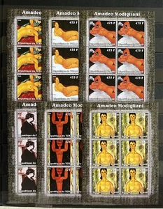 6x Amadeo Modigliani - Italian Artist / Painter / Paintings MNH** del.7 - Picture 1 of 1