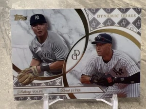 2024 Topps Dynamic Duals #50 Anthony Volpe & Derek Jeter New York Yankees - Picture 1 of 2