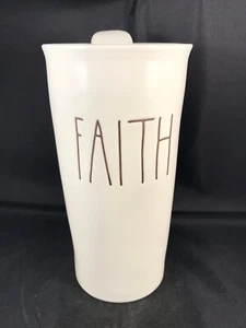 Rae Dunn Faith Artisan Collection by Magenta Tall Travel Ceramic Tumbler w/lid - Picture 1 of 10