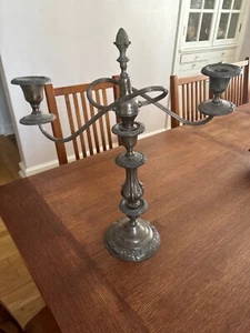 Antique Sheridan Silver Candlestick Candelabra - Picture 1 of 3
