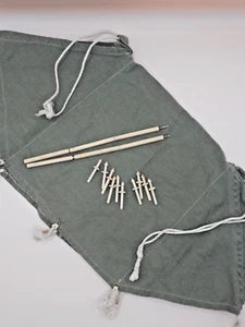 Vintage Gi Joe Action Soldier Tent w/ Poles & Stakes Hasbro "Japan" Army Green - Picture 1 of 3