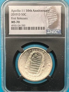 2019-D Apollo 11 50th Anniv. 50 NGC MS 70 First Releases - TOP POP - Picture 1 of 4