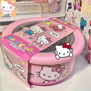 Sanrio Hello Kitty Stainless Steel Lunch Box With Lid Cute Large Instant Noodle - Picture 1 of 6