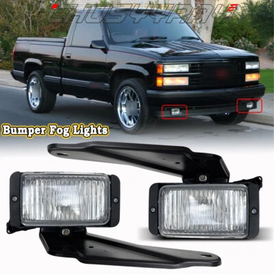 1Pair Front Driving Fog Lights Fog Lamps for 1988-1999 Chevrolet GMC C1500 K1500 - Image 1 of 4