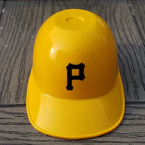 Vintage LAICH MLB Baseball Mini Ice Cream Helmet Pittsburgh Pirates Yellow Cover