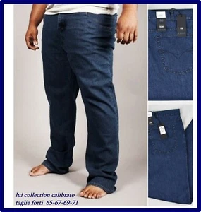 jeans da uomo elasticizzato taglie forti estivi leggeri vita alta 66 68 70 72 74 - Imagen 1 de 6