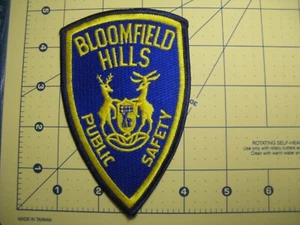 Vintage Bloomfield Hills Michigan “Public Safety” Patch - Picture 1 of 1