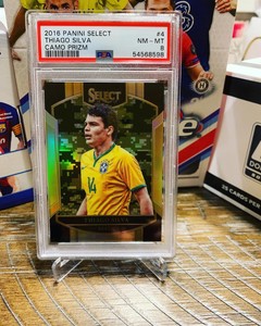 2015-16 Panini Select Camo Prizm /20 Thiago Silva 🇧🇷 Chelsea!! PSA 8! 🔥🔥