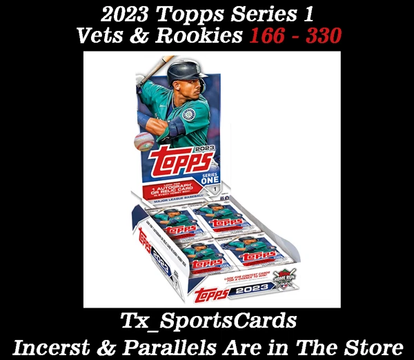 2023 Topps Series 1⚾Complete Your Set⚾Vets & Rookies⚾Pick Your Player⚾166-330 - Image 1 of 1