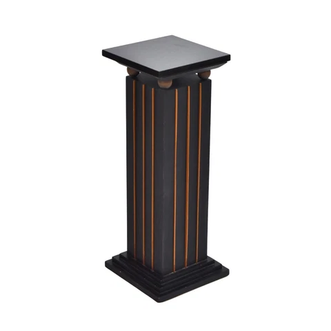 Modernist Doric Column Style Pedestal with Blank Granite Top Cover