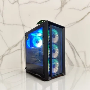 ARGB Gaming i7 PC fino a 32GB RAM 1TB SSD 2TB HDD GTX 1080 Ti 11GB Win10 WIFI 6 BT - Foto 1 di 10