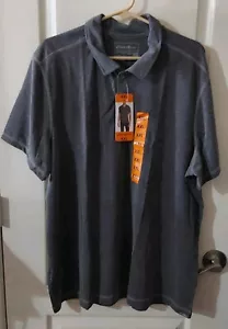 Eddie Bauer Active Men's Polo Shirt Dark Smoke 2XL NWT - Foto 1 di 11