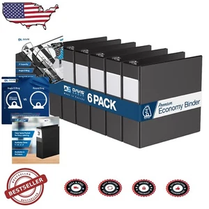 Environmentally Friendly 6-Pack 3-Inch D-Ring Binders - School or Office Use - Picture 1 of 10