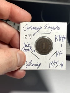1875 B Germany 1 Pfennig - Picture 1 of 2
