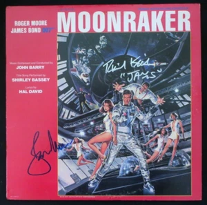 The "Moonraker" soundtrack LP signed by Roger Moore & Richard Kiel - Picture 1 of 2