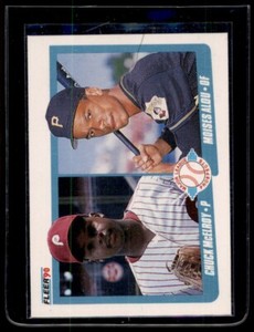 1990 Fleer #650 Chuck McElroy/Moises Alou Rookie