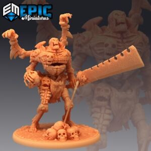 Human Bone Golem Skeleton Giant Construct Undead Guard Miniature D&D Pathfinder