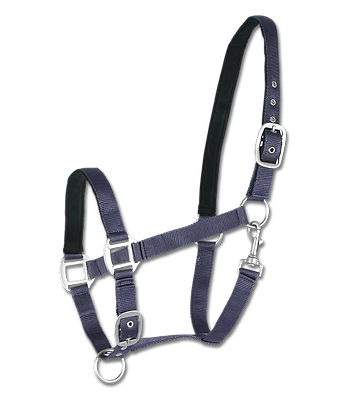 Halfter Satin, Stallhalfter Waldhausen Shetty Pony, Cob, Warmblut, Kaltblut blau