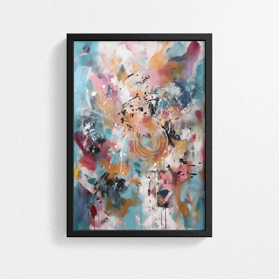 Stunning Abstract Expressionism Art Poster Print - Perfect Wall Decor - Image 1 of 4