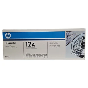 Toner original HP 12A LaserJet - noir Q2612A - 1020 3030 3050 3052 neuf emballage d'origine ✅ - Photo 1/2