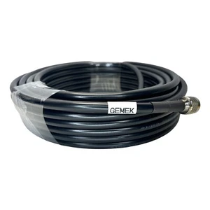 GEMEK 50ft N Male to N Cable, Low Loss S-MR400 Extension 50 ft, Black  - Picture 1 of 3