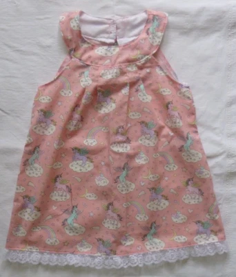 Handmade Pink Unicorn Summer Dress, Age 4 Years - Image 1 of 4
