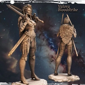 Dungeons & Dragons Spielbare Figur - Weibliche menschliche Valora - Barbar, Kriegerin - Bild 1 von 8