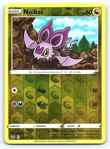 Noibat 132/195 Reverse Holo Silver Tempest Pokemon Card - NM Near Mint - Picture 1 of 2