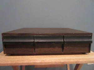 Vintage 42 Cassette Tape Storage Cabinet Case Holder - Picture 1 of 3