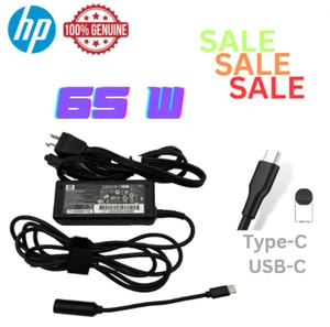 65W USB-C AC Charger Adapter for HP EliteBook 645 655 835 840 845 860 G9 w/Cord - Picture 1 of 5