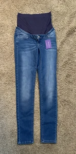 Neu mit Etikett! Seraphine Maternity Finley Full Panel Skinny Jeans - Größe 6 - Small Snag - Bild 1 von 7