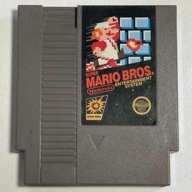 Super Mario Bros (Nintendo NES) 5-Screw Game Cartridge with Hardshell Case