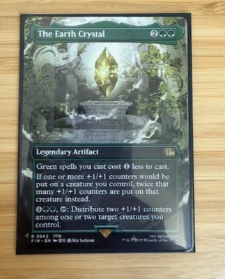 Magic the Gathering: The Earth Crystal (Borderless) Final Fantasy Reg NM - Image 1 of 2