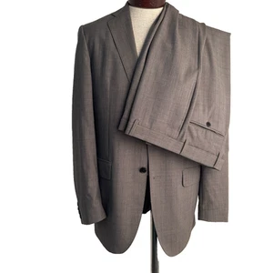 Ermenegildo Zegna Saks Fifth Avenue "Black" 2 PC Suit 40L Pants 35x33 Plaid - Picture 1 of 16