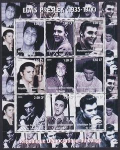 ELVIS PRESLEY (RL0008) SHEET of 9 DIFF "CINDERELLA" STAMPS - Picture 1 of 1