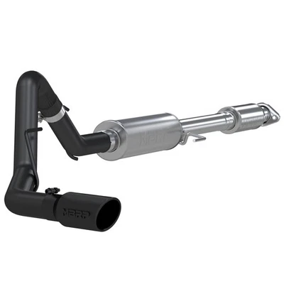 MBRP S5256BLK Black Steel Cat Back Exhaust for 2015-2020 Ford F-150 5.0L V8 5.0L - Image 1 of 4