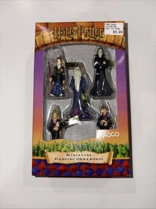 Vintage Harry Potter Miniature Hanging Ornament Set Enesco 2001 C15 #1 - Picture 1 of 4