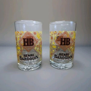 Paar Henri Bardouin Pastis Gläser braun Becher - Bild 1 von 6