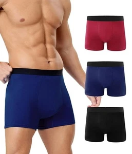 Calzoncillo boxer de algodón reutilizable lavable a prueba de fugas ropa interior para incontinencia para hombre 2XL - Imagen 1 de 2