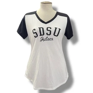 NWT SDSU San Diego State Aztecs NCAA Baseball V-Neck T Shirt Women's XL - Picture 1 of 10