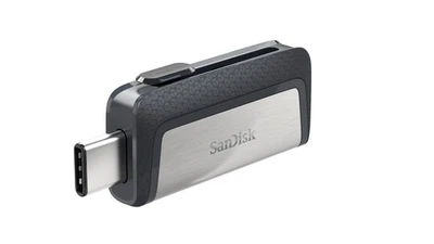 Sandisk Ultra Dual USB Drive Type C 256 GB USB 3.1 Type C Nero/Argento - Immagine 1 di 4
