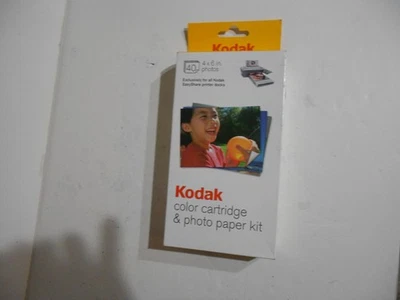 Kodak EasyShare PH-40 Color Cartridge & Photo Paper Refill Kit 40 4x6 FreeShip - Image 1 of 3