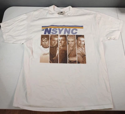 Camisa Winterland Vintage Nsync Blanca Boy Band Talla XL Foto 1 de 4