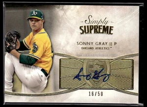 2014 Topps Supreme #SSU-SGR Sonny Gray Simply Supreme Autographs #/50 - Picture 1 of 2