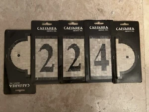Marble Stone Mosaic Decorative Element, House Number 2 2 4 422 242 With End Caps - Picture 1 of 3