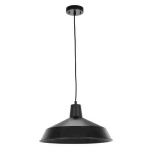 Globe Electric 1-Light Matte Black Barn Light Pendant - Picture 1 of 8