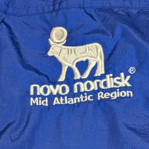 Vintage Blue Novo Nordisk Mid-Atlantic Region Jacket with Removable Lining READ - Picture 1 of 4