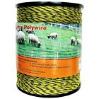 Electric Fence Polywire Upgraded 1722 Feet 525 Meter 6 Stainless Steel Strands