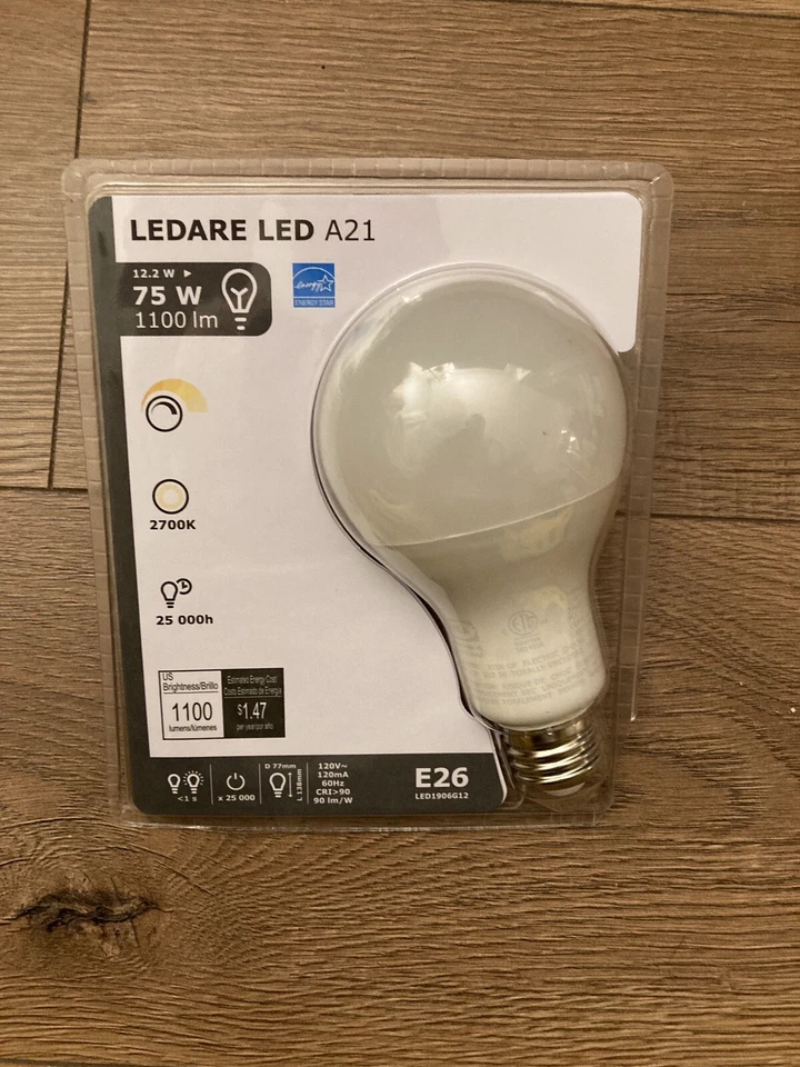 💡Ikea Ledare LED Bulb, E26, 1100 Lumen !!!! Globe A21 Dimmable!! - Image 1 of 1